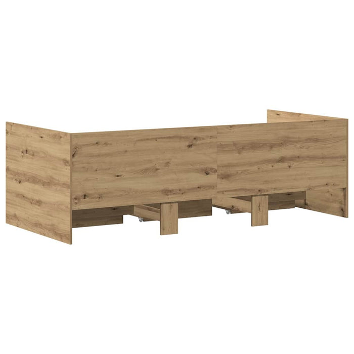 Cadru de daybed cu sertare stejar artizanal 90 x 200 cm - WALTI WALTI