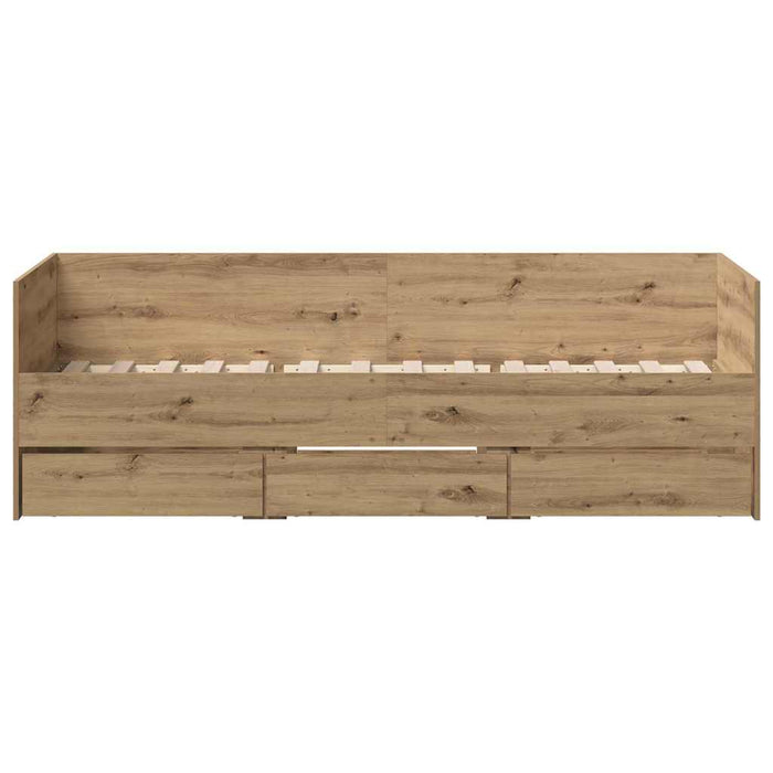 Cadru de daybed cu sertare stejar artizanal 90 x 200 cm - WALTI WALTI