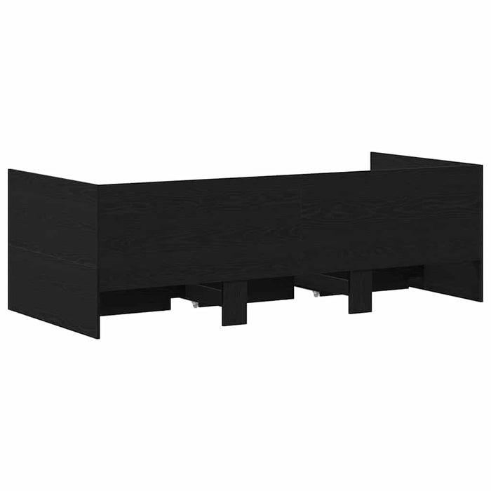 Cadru de daybed cu sertare cu sertar Stejar negru 90 x 200 cm - WALTI WALTI