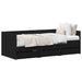 Cadru de daybed cu sertare cu sertar Stejar negru 90 x 200 cm - WALTI WALTI