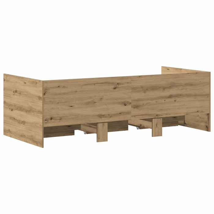 Cadru de daybed cu sertare stejar artizanal 90 x 190 cm - WALTI WALTI