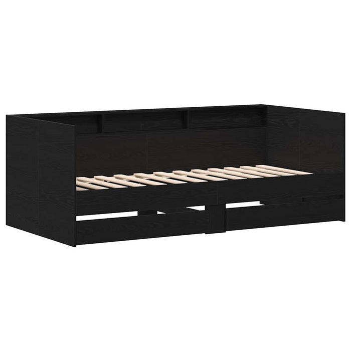 Cadru de daybed cu sertare Stejar negru 90 x 190 cm - WALTI WALTI