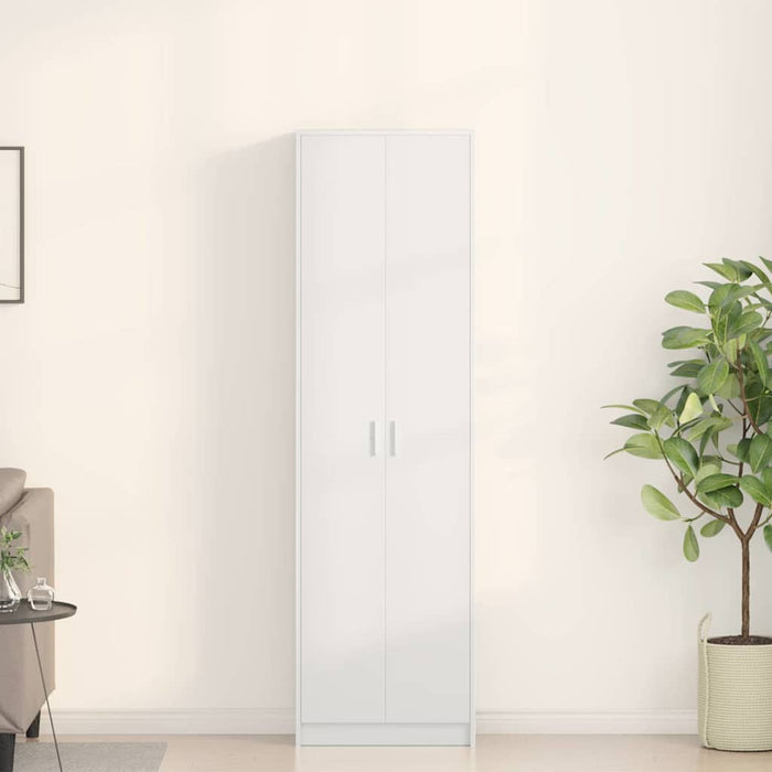 Dulap cu raft cu depozitare Alb 55 x 25 x 189 cm Lemn compozit - WALTI WALTI