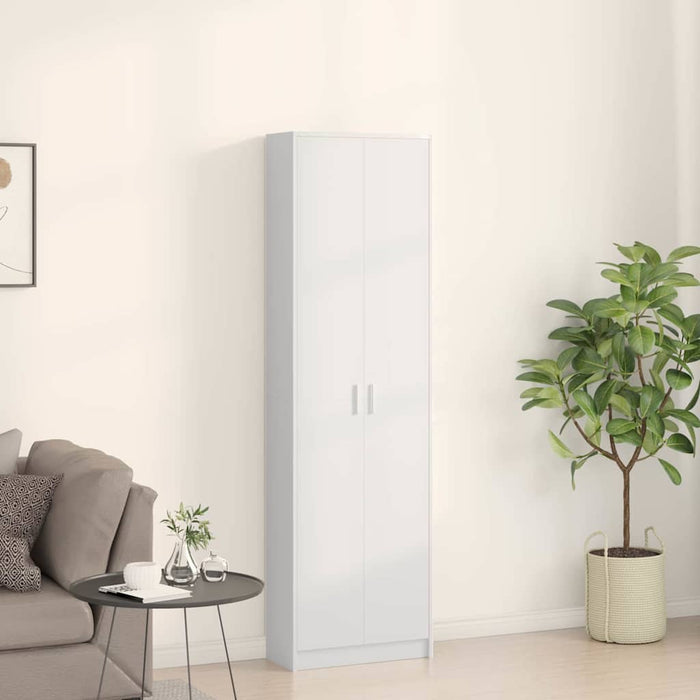 Dulap cu raft cu depozitare Alb 55 x 25 x 189 cm Lemn compozit - WALTI WALTI