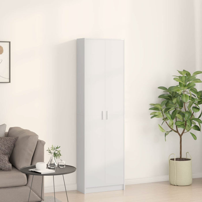 Dulap cu raft cu depozitare Alb 55 x 25 x 189 cm Lemn compozit - WALTI WALTI