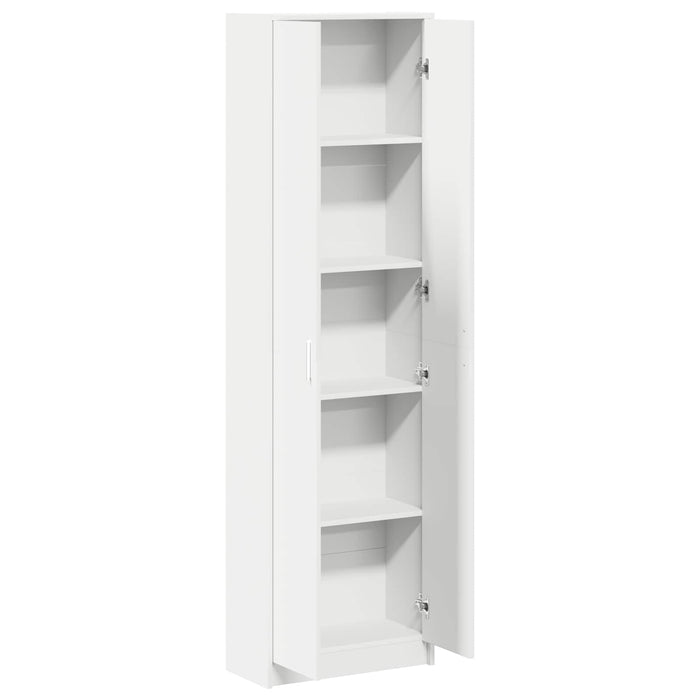 Dulap cu raft cu depozitare Alb 55 x 25 x 189 cm Lemn compozit - WALTI WALTI