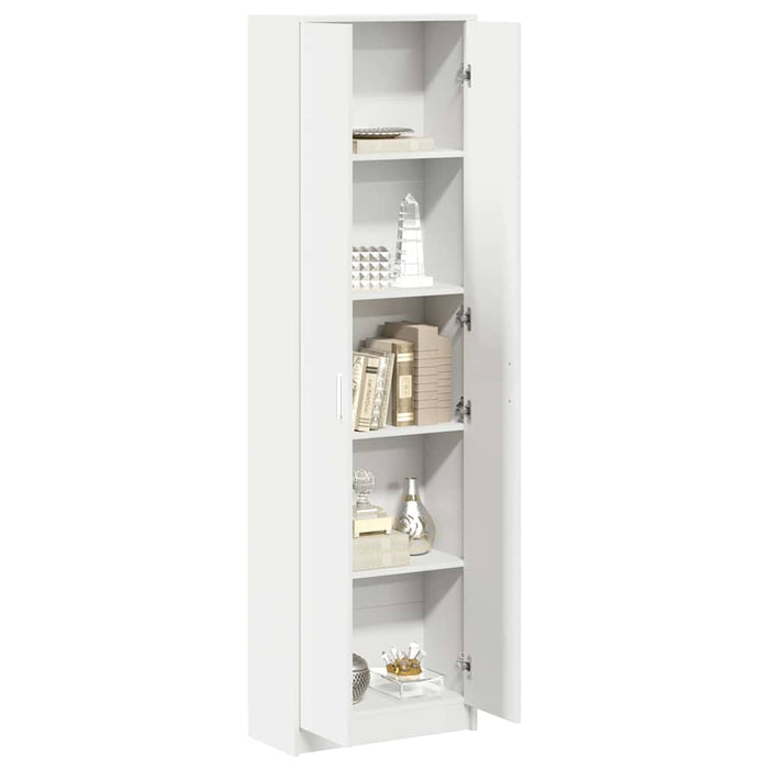 Dulap cu raft cu depozitare Alb 55 x 25 x 189 cm Lemn compozit - WALTI WALTI