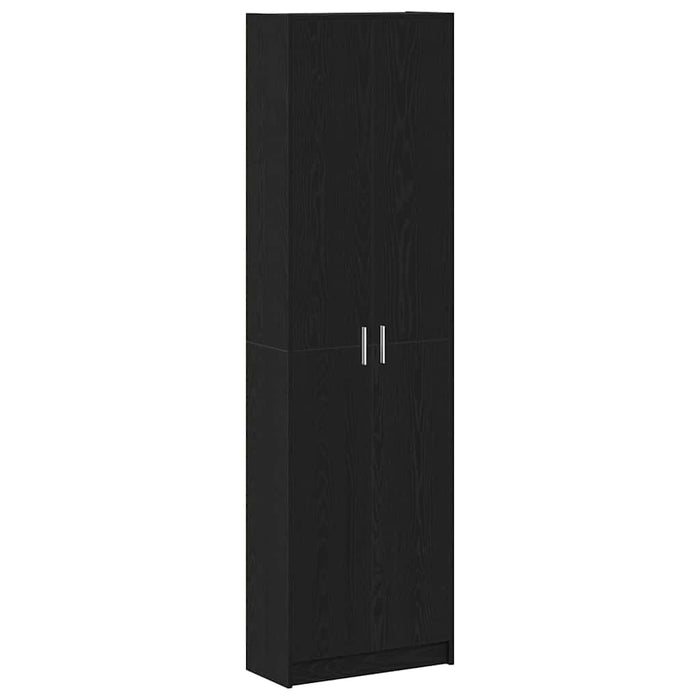 Dulap cu raft Stejar negru 55 x 25 x 189 cm Lemn compozit - WALTI WALTI