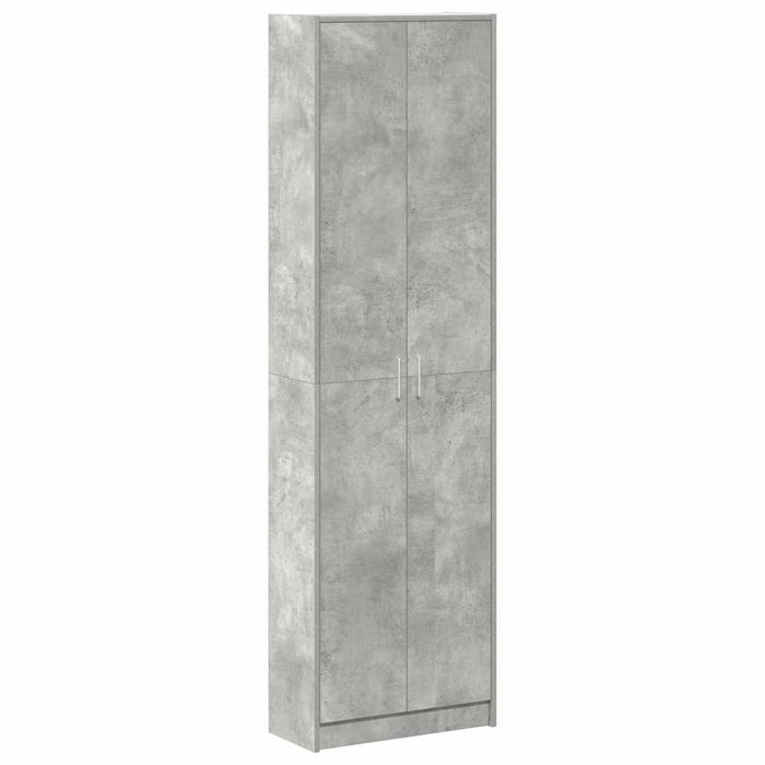 Dulap cu raft cu ușă Gri beton 55 x 25 x 189 cm Lemn compozit - WALTI WALTI
