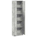 Dulap cu raft cu ușă Gri beton 55 x 25 x 189 cm Lemn compozit - WALTI WALTI