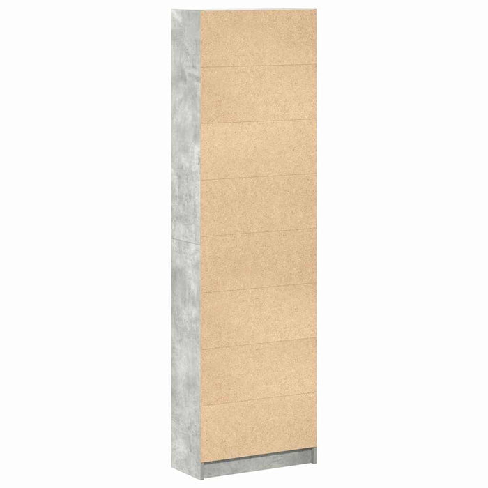 Dulap cu raft cu ușă Gri beton 55 x 25 x 189 cm Lemn compozit - WALTI WALTI