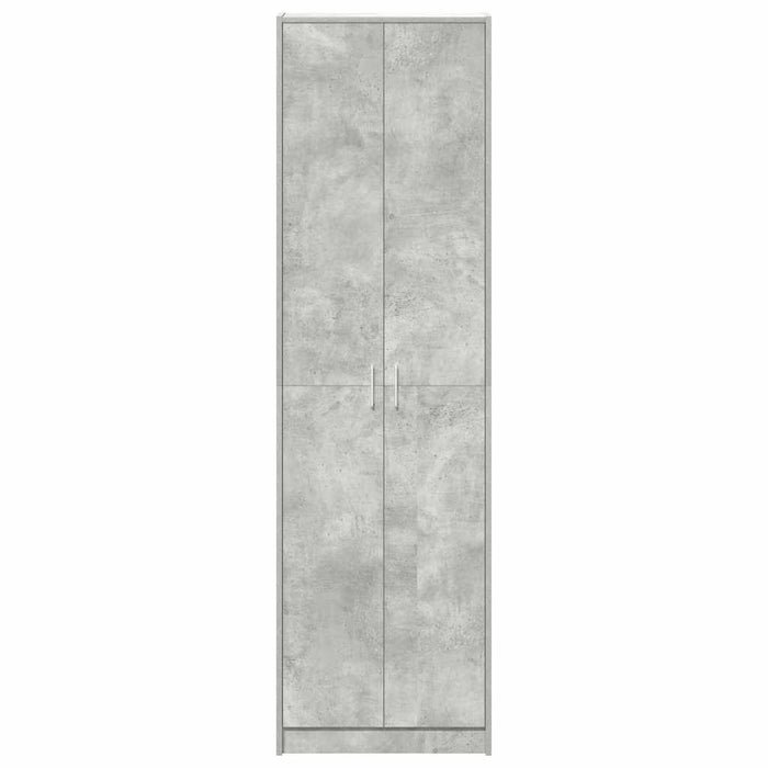 Dulap cu raft cu ușă Gri beton 55 x 25 x 189 cm Lemn compozit - WALTI WALTI