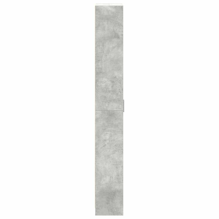 Dulap cu raft cu ușă Gri beton 55 x 25 x 189 cm Lemn compozit - WALTI WALTI