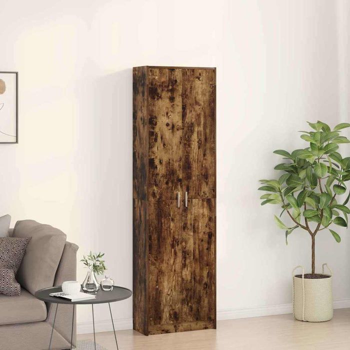 Dulap cu raft Stejar afumat 55 x 25 x 189 cm Lemn compozit - WALTI WALTI