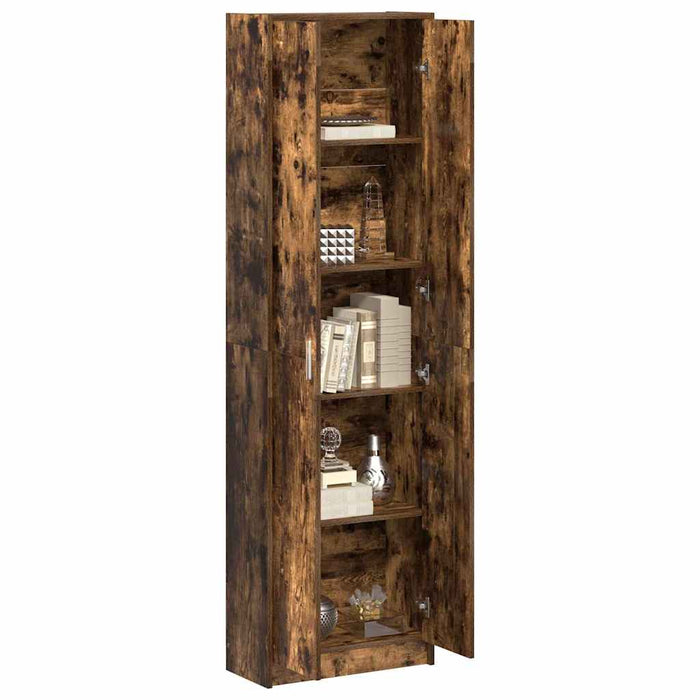 Dulap cu raft Stejar afumat 55 x 25 x 189 cm Lemn compozit - WALTI WALTI