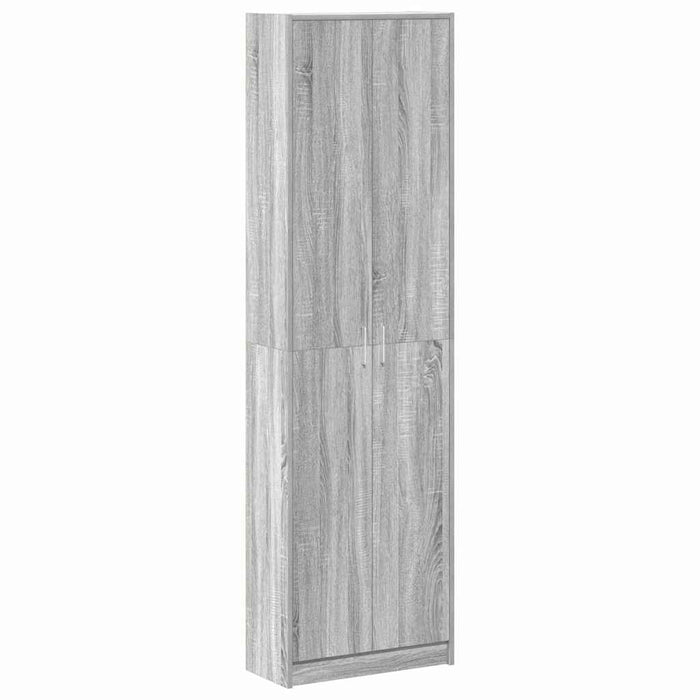 Dulap cu raft cu ușă sonoma gri 55 x 25 x 189 cm Lemn compozit - WALTI WALTI