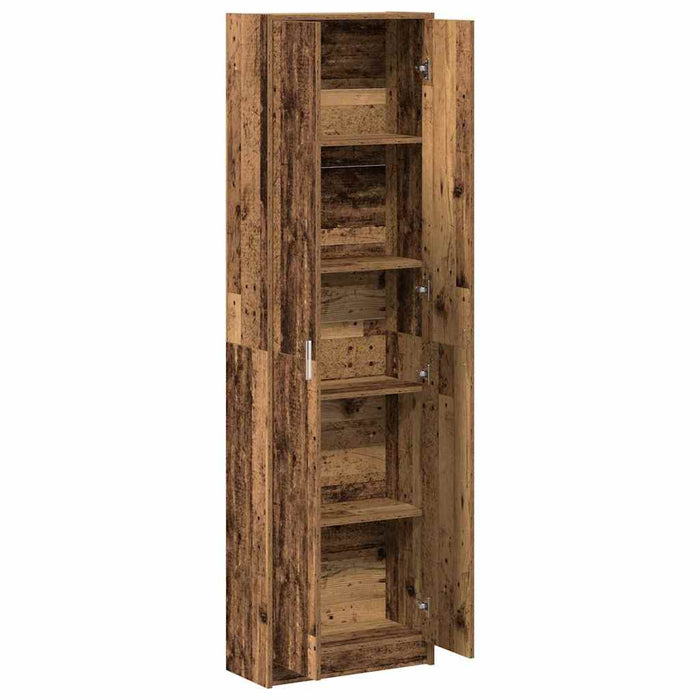 Dulap cu raft cu ușă Lemn vechi 55 x 25 x 189 cm Lemn compozit - WALTI WALTI