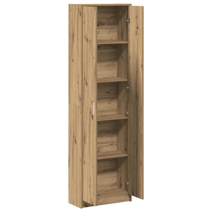 Dulap cu raft stejar artizanal 55 x 25 x 189 cm Lemn compozit - WALTI WALTI