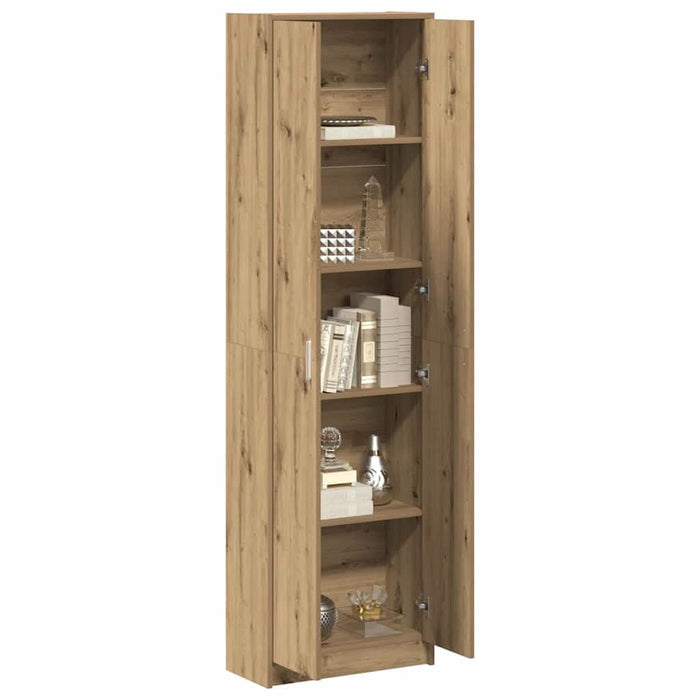 Dulap cu raft stejar artizanal 55 x 25 x 189 cm Lemn compozit - WALTI WALTI