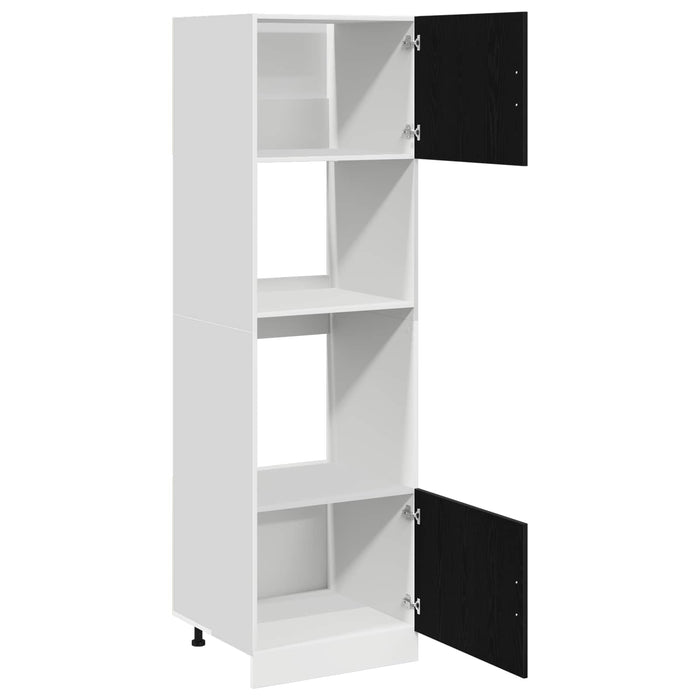 Dulap suspendat Stejar Negru 60 x 57 x 207 cm Lemn compozit WALTI