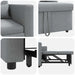 Sofa Pat Unilaterala Gri deschis 90 x 165 x 87 cm țesătură - WALTI WALTI