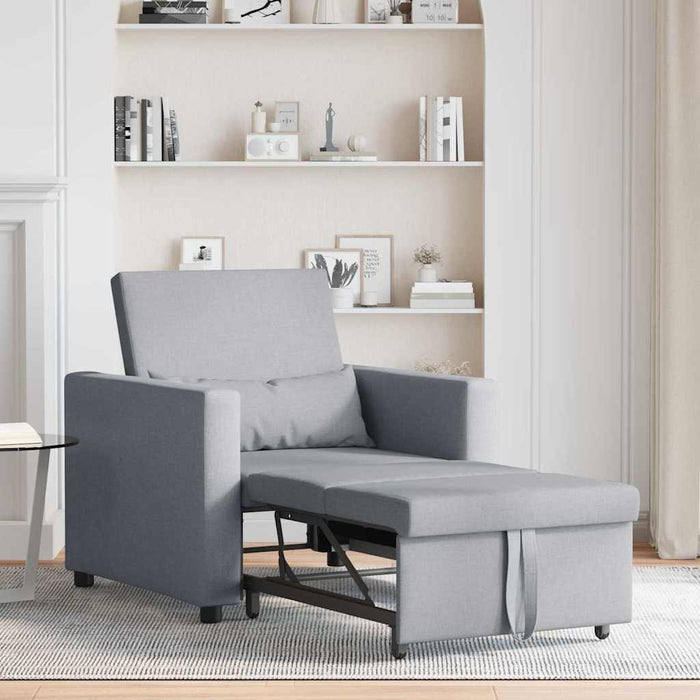 Sofa Pat Unilaterala Gri deschis 90 x 165 x 87 cm țesătură - WALTI WALTI
