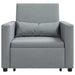 Sofa Pat Unilaterala Gri deschis 90 x 165 x 87 cm țesătură - WALTI WALTI