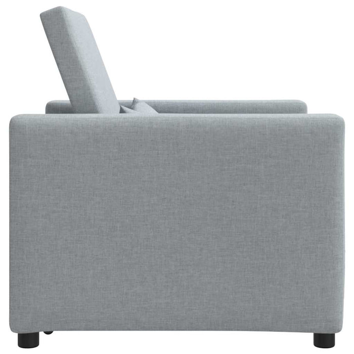 Sofa Pat Unilaterala Gri deschis 90 x 165 x 87 cm țesătură - WALTI WALTI