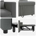 Sofa Pat Unilaterala Gri închis 90 x 165 x 87 cm țesătură - WALTI WALTI