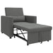 Sofa Pat Unilaterala Gri închis 90 x 165 x 87 cm țesătură - WALTI WALTI