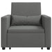 Sofa Pat Unilaterala Gri închis 90 x 165 x 87 cm țesătură - WALTI WALTI