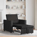 Sofa Pat Unilaterala cu roți Negru 90 x 165 x 87 cm țesătură - WALTI WALTI