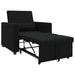Sofa Pat Unilaterala cu roți Negru 90 x 165 x 87 cm țesătură - WALTI WALTI