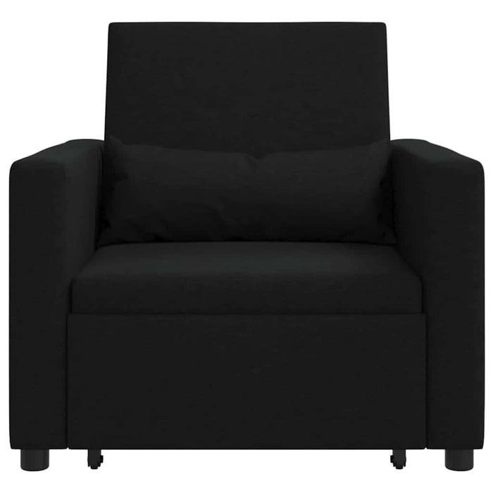 Sofa Pat Unilaterala cu roți Negru 90 x 165 x 87 cm țesătură - WALTI WALTI