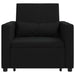 Sofa Pat Unilaterala cu roți Negru 90 x 165 x 87 cm țesătură - WALTI WALTI