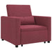 Sofa Pat Unilaterala cu roți bordo 90 x 165 x 87 cm țesătură - WALTI WALTI