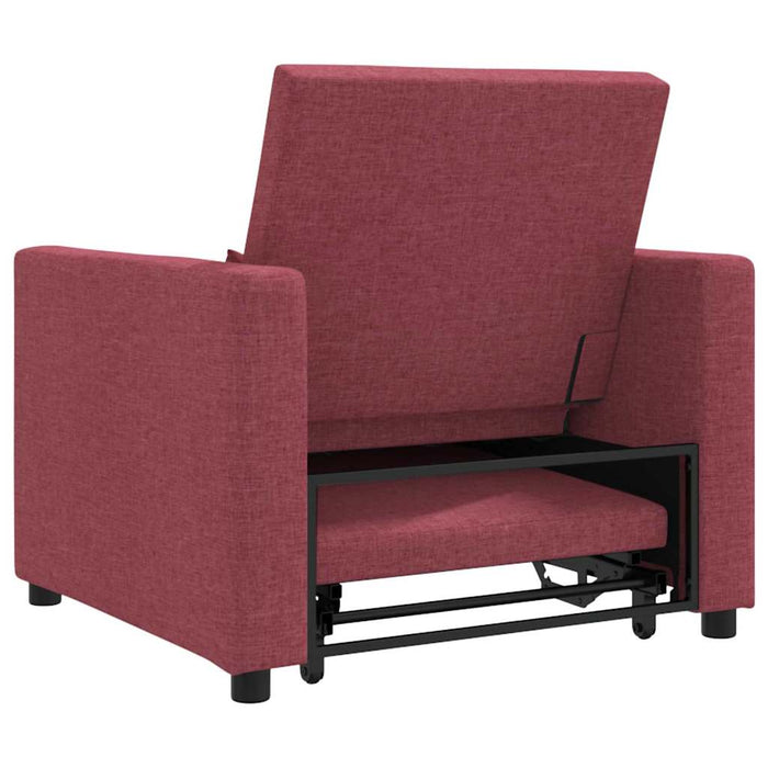 Sofa Pat Unilaterala cu roți bordo 90 x 165 x 87 cm țesătură - WALTI WALTI