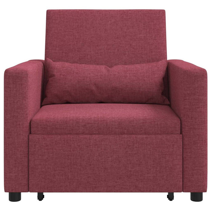 Sofa Pat Unilaterala cu roți bordo 90 x 165 x 87 cm țesătură - WALTI WALTI
