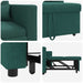 Sofa Pat Unilaterala Verde închis 90 x 165 x 87 cm țesătură - WALTI WALTI