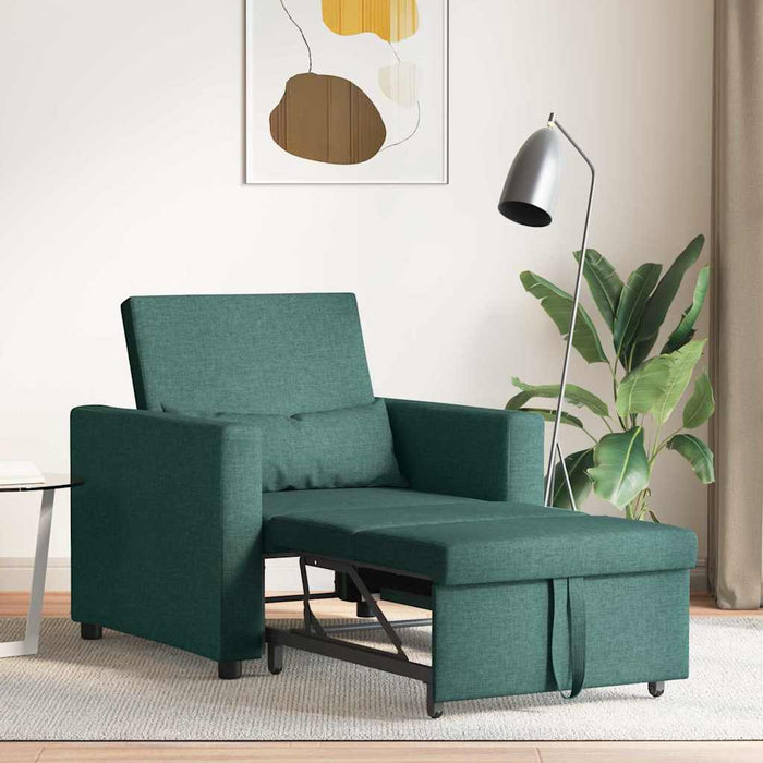Sofa Pat Unilaterala Verde închis 90 x 165 x 87 cm țesătură - WALTI WALTI