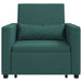 Sofa Pat Unilaterala Verde închis 90 x 165 x 87 cm țesătură - WALTI WALTI