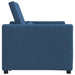Sofa Pat Unilaterala cu roți albastru 90 x 165 x 87 cm țesătură - WALTI WALTI