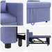 Sofa Pat Unilaterala Denim Albastru 90 x 165 x 87 cm țesătură - WALTI WALTI