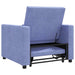 Sofa Pat Unilaterala Denim Albastru 90 x 165 x 87 cm țesătură - WALTI WALTI