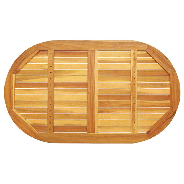Placă de masă Ulei Natural 120 x 70 x 2 cm Lemn Solid de Acacia - WALTI WALTI