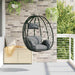 Scaun suspendat ou Antracit 91,5 x 54,5 x 107 cm poliratan - WALTI WALTI
