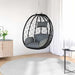 Scaun suspendat ou Antracit 91,5 x 54,5 x 107 cm poliratan - WALTI WALTI