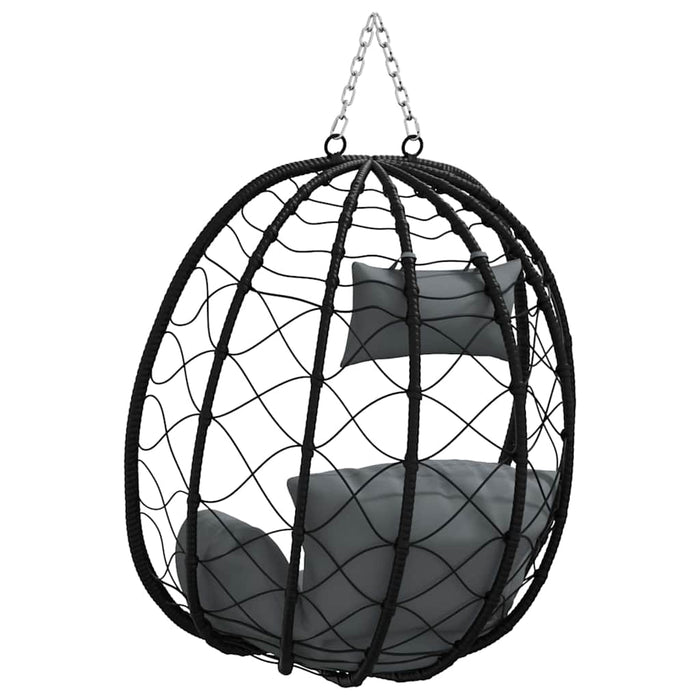 Scaun suspendat ou Antracit 91,5 x 54,5 x 107 cm poliratan - WALTI WALTI