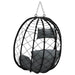 Scaun suspendat ou Antracit 91,5 x 54,5 x 107 cm poliratan - WALTI WALTI