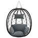 Scaun suspendat ou Antracit 91,5 x 54,5 x 107 cm poliratan - WALTI WALTI